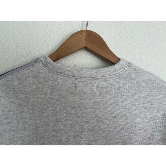 Madewell Sweatshirt Womens 2XS Gray Rainbow Inset Crop Crew Neck Pullover - Picture 8 of 11